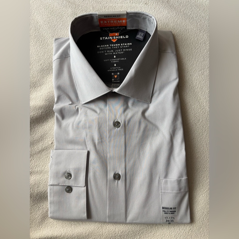 Van Heusen Gray Dress Shirt